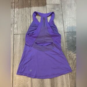 Lululemon purple tank top size 6